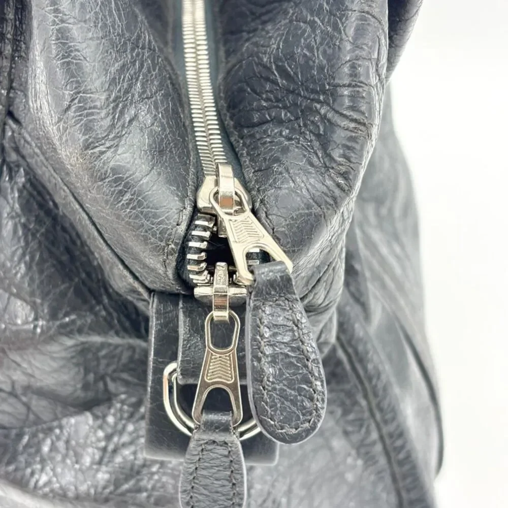 Balenciaga Papier A4 Zip Around Tote Bag Black